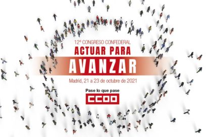 Sesiona congreso de  Comisiones Obreras (CC. OO.)