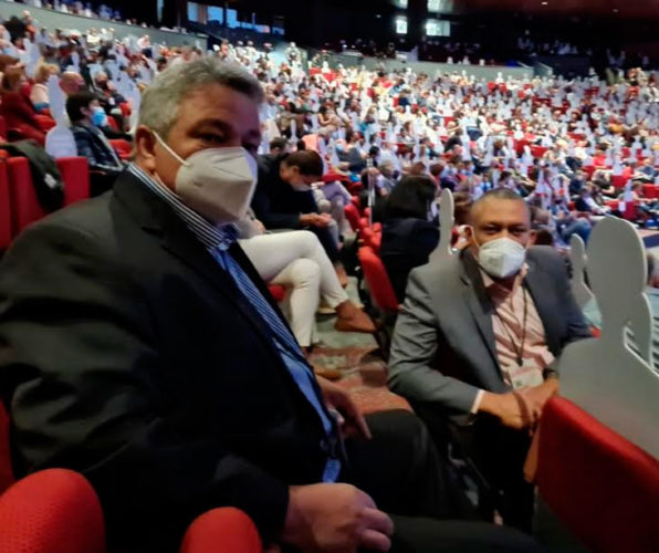 Ismael Drullet y Ulises Guilarte en el plenario del Congreso. Foto: Tomada de las redes sociales de Ismael Drullet