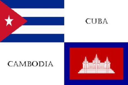 Felicita Esteban Lazo a Cambodia por el aniversario 68 de su independencia