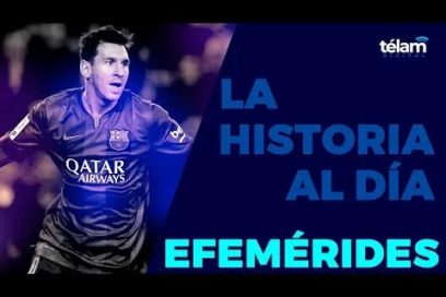 UN DÍA COMO HOY: El delantero del Barcelona Lionel Messi se convirtió en el 2014 en el máximo goleador histórico de la Liga Española de Fútbol al marcar tres de los cinco goles contra el Sevilla, con lo que llegó a los 253 frente al récord de 251 del español Telmo Zarra.