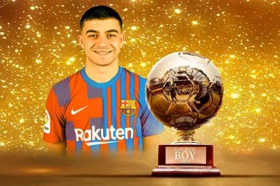 Pedri ha sido escogido mejor futbolista europeo de menos de 21 años del 2021.