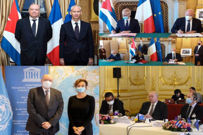 Francia y Cuba impulsan con acuerdos cooperación económica