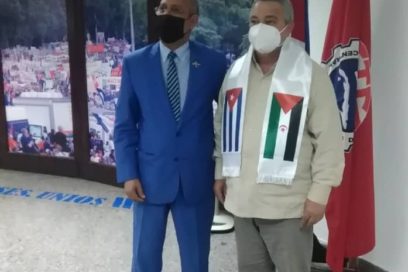 Secretario General de la CTC recibe al embajador de la RASD