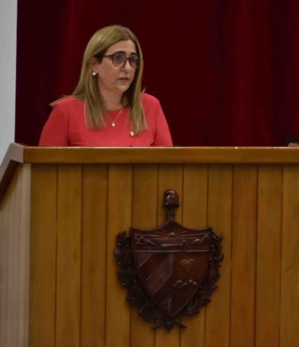 Meisi Bolaños, Ministra de Finanzas y Precios. Foto: Tony Hernández Mena