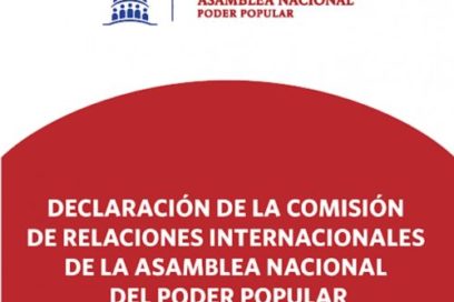 Declaración de la Comisión de Relaciones Internacionales de la Asamblea Nacional del Poder Popular