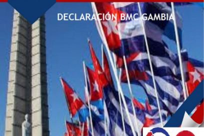 Brigada Médica en Gambia junto a su pueblo en 63 aniversario de la Revolución cubana