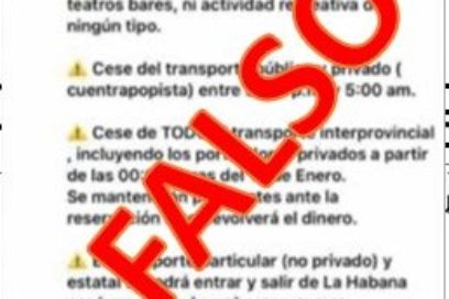Desmiente Gobierno de La Habana rumores sobre medidas restrictivas