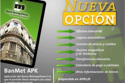 Disponible aplicación del Banco Metropolitano con nuevas prestaciones