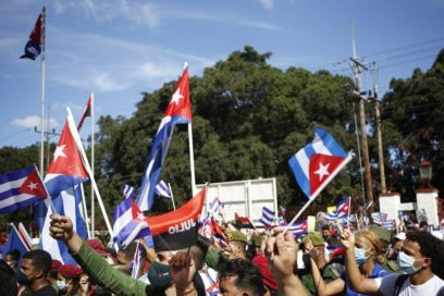 Jóvenes habaneros evocan entrada de Caravana de La Libertad