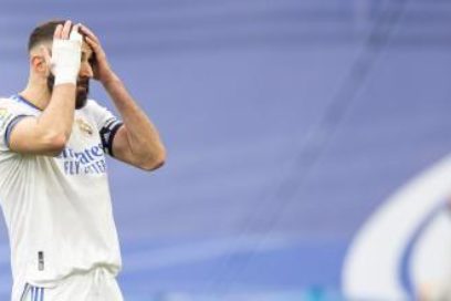 Benzema sufrió una contractura en el choque ante el Elche.