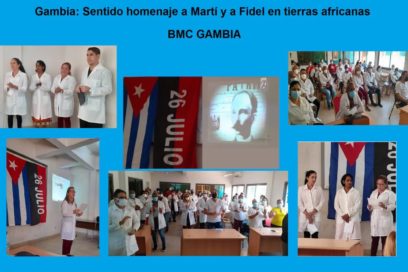 Gambia: Sentido homenaje a Martí y a Fidel en tierras africanas