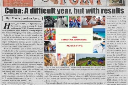 Cuba: Un año difícil, pero con resultados, afirma diario gambiano
