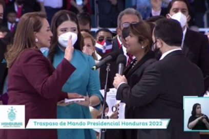 Xiomara Castro juramentada como presidenta de Honduras