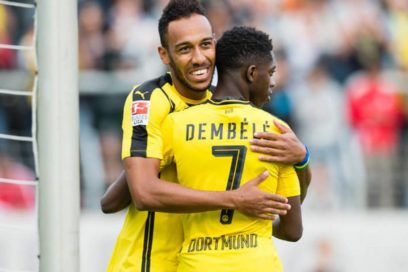 Aubameyang sobre Dembélé: «Tuvimos un año increíble en Dortmund. Ousmane es uno de los mejores con el balón y como delantero es increíble. A decir verdad, estoy muy feliz de que esté aquí y cuando llegué le dije: «Tienes que quedarte, tío».