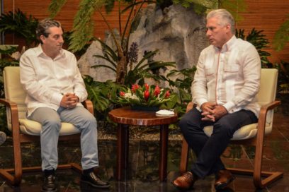 Recibió Díaz-Canel al Presidente del Partido Comunista de España