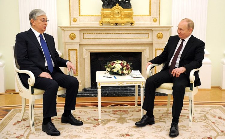 Los máximos dirigentes de Rusia y Kazajastán se reunieron en febrero. Foto: Tomada de Sputnik