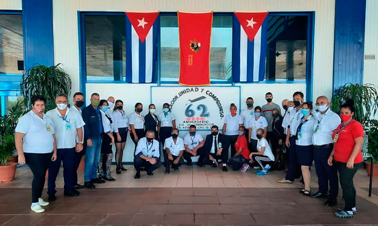 Por Cayo Coco comenzó en el presente mes la Jornada Nacional de Homenaje por el 15 de febrero, Día del Trabajador de la Aviación Civil. Foto: Yadixis Pérez Izquierdo