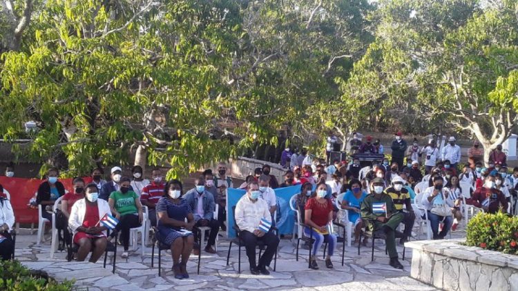 acto por 144 aniversario de la Protesta de Baraguá. Santiago de Cuba