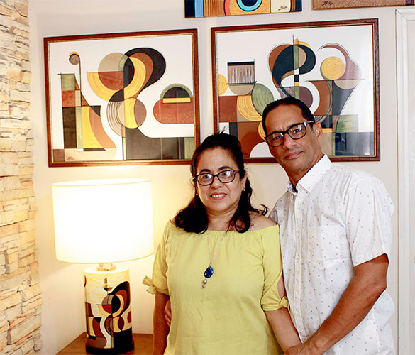 Georgina y Gustavo en …nuestros mundos diversos. Foto: Cortesía de los artistas Georgina Luisa Riveros Pi y Gustavo Reyes Beltrán