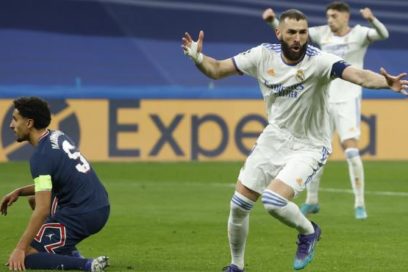 Champions: Real Madrid dio la vuelta al partido y a la eliminatoria y derrotó 3-1 al PSG en la vuelta de octavos de Champions. Mbappé adelantó al París, pero Benzema anotó un hat-trick. El City también avanzó, al empatar a 0 con el Sporting.