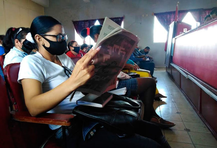 Los dirigentes obreros de Camagüey se preparan para apoyar los procesos de consultas del proyecto del Código de las Familias. Foto: Gretel Díaz Montalvo