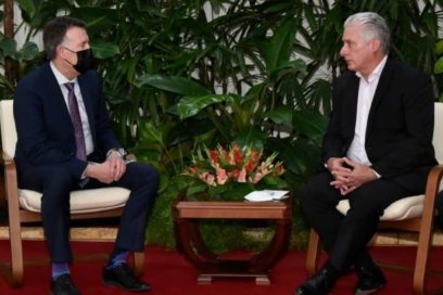 Sostuvo Díaz-Canel encuentro con el Presidente de Sherritt- International