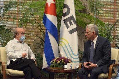Recibió Presidente cubano al Secretario General de la Organización de Estados Iberoamericanos para la Educación, la Ciencia y la Cultura