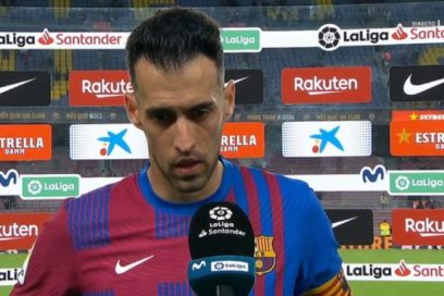 Busquets: «Normalmente siempre los goles vienen por algún fallo o despiste, pero habíamos visto 200 veces esta jugada en vídeo, y nos la han hecho».