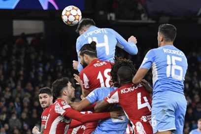 Champions League hoy: El Manchester City derrotó 1-0 al Atlético de Madrid con un gol de Kevin De Bruyne en el segundo tiempo. Mientras, en el otro partido de la jornada el Liverpool, con dianas de Konaté, Mané y Luis Díaz venció 3-1 al Benfica.