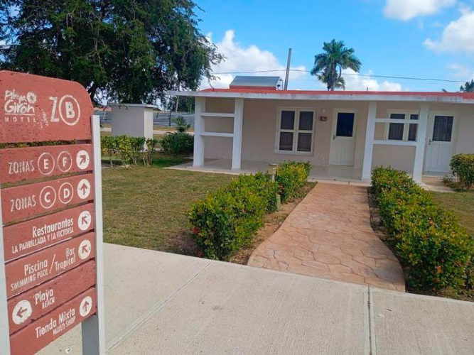 Entre las nuevas terminaciones la primera etapa del hotel Playa Girón. Foto: Tomada del Facebook de la Empresa Integral Turística