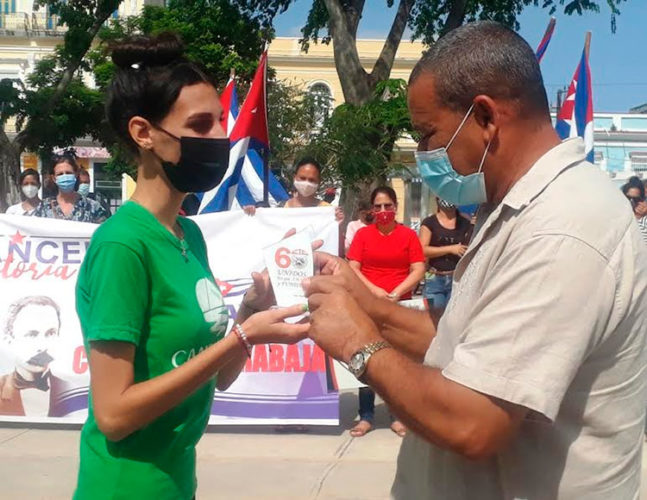 Camila Dayanis López Rodríguez, trabajadora de la empresa Campismo Popular. Foto: Noryis