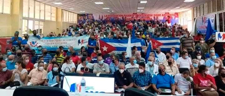 Se informó en la plenaria de la CTC que más de 100 mil agramontinos acudirán a la plaza a celebrar el Día de los Trabajadores. Foto: Cortesía de la CTC Provincial