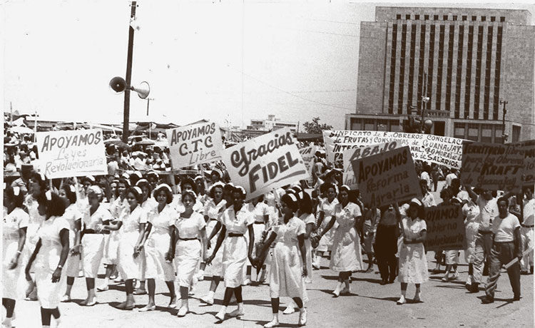 Un aspecto de la celebración del Primero de Mayo de 1959. Foto: Archivo de Trabajadores