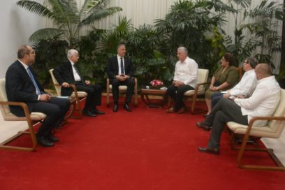 Recibe Díaz-Canel a enviado del presidente de Palestina
