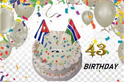 Felicitaciones desde Cuba a Gambia