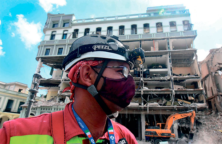 Sergio Alberto Martínez Medina, juventud y experiencia en labores de rescate y salvamento. Foto: Joaquín Hernández Mena