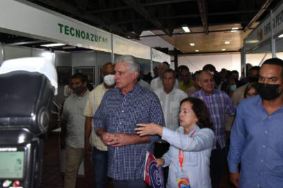 Visita presidente cubano Feria Internacional Expocaribe 2022 (+Fotos)