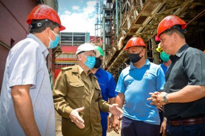 Chequeó vice primer ministro reparaciones en bloque dos de Felton