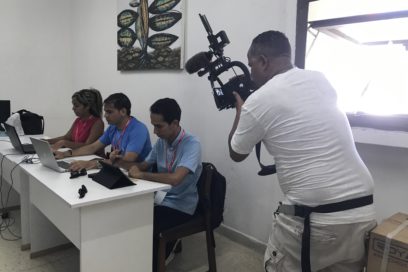 Inauguran centro de prensa de ExpoCaribe 2022