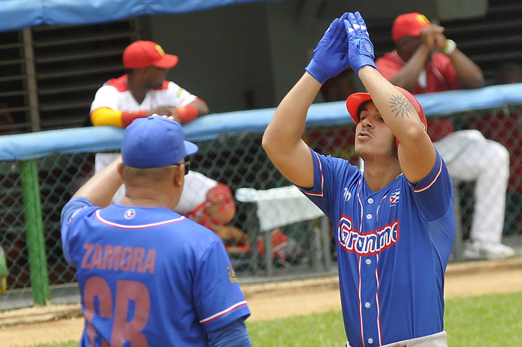 Darián Palma, uno de los jugadores claves en la segunda victoria de Granma en esta final. Foto: José Raúl Rodríguez Robleda