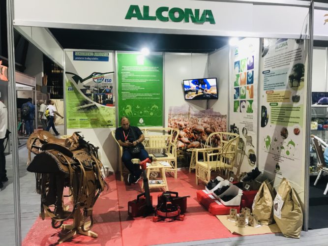 Stand de ALCONA S.A en ExpoCaribe 2022. Foto: Arleen Labañino.