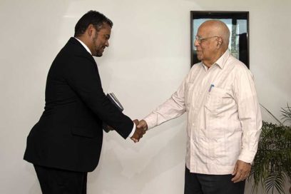 Dialoga vice primer ministro con alto representante sudafricano (+Fotos)