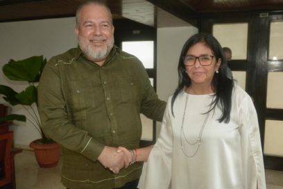 Primer Ministro cubano recibe a vicepresidenta de Venezuela