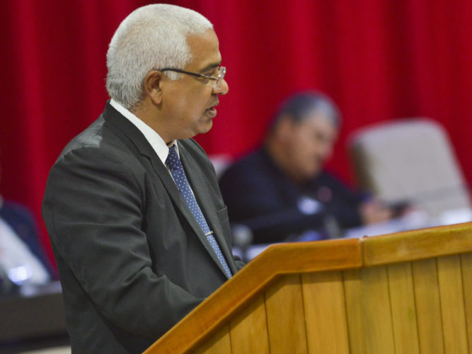 Oscar Silvera Martínez, Ministro de Justicia, presentó el anteproyecto del Código de las Familias. Foto: Heriberto González Brito