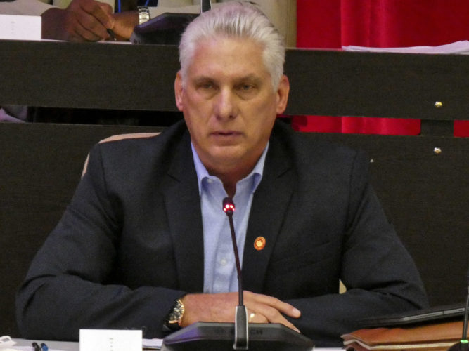 Miguel Díaz-Canel Bermúdez, Primer Secretario del Comité Central del Partido y Presidente de la República. Foto: Heriberto González Brito