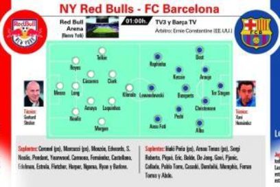 El Barça despide la gira contra el New York Red Bulls este domingo.