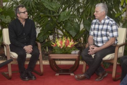 Recibe Díaz-Canel a activistas estadounidenses amigos de Cuba