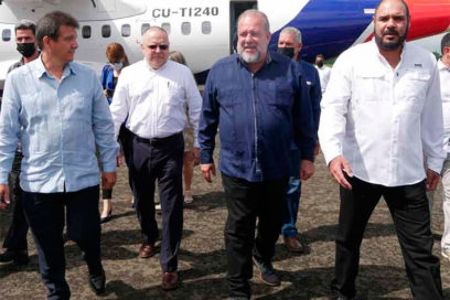 Llegó a Nicaragua primer ministro de Cuba