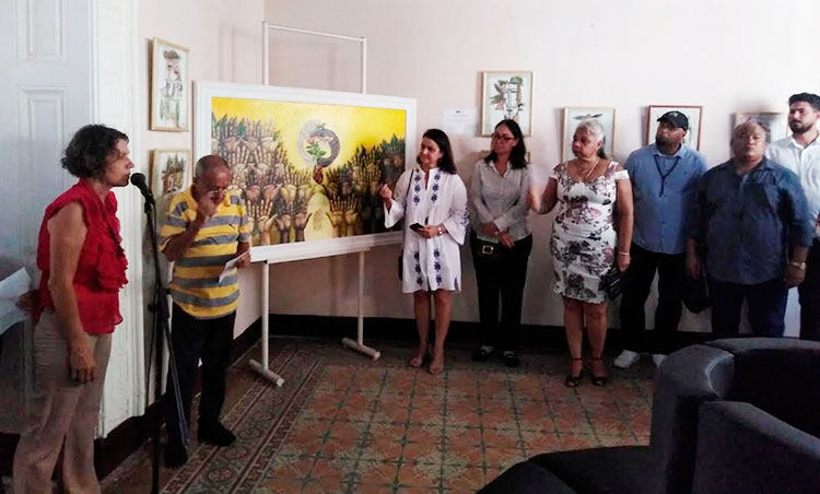 Con una exposición de Oscar Lasseria y el agradecimiento a todos los que ayudaron con la celebración del cumpleaños 120 de Guillén se reinauguró la casa natal. Foto: Gretel Díaz Montalvo
