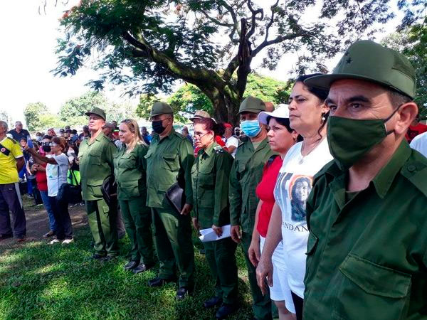 Consuelo Baeza , miembro del Secretariado Nacional de la CTC participó en las actividades. Foto: Lourdes Rey